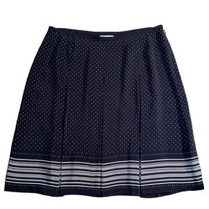 Ann Taylor Loft Black Silk Skirt Size 6